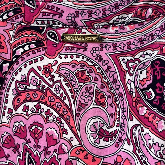 MICHAEL Michael Kors Paisley Shift Sleeveless Dress Size M - Picture 4 of 5